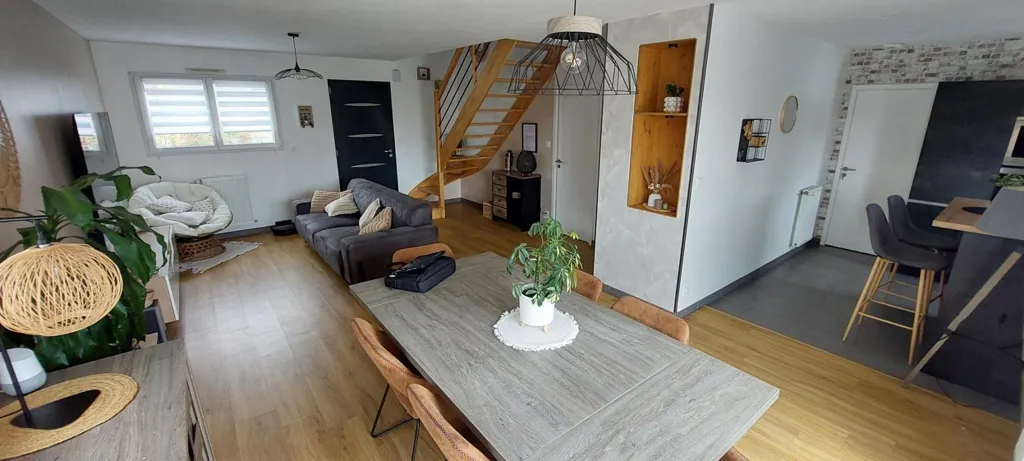 Salle à manger - Maison Contemporaine avec Piscine à Romillé