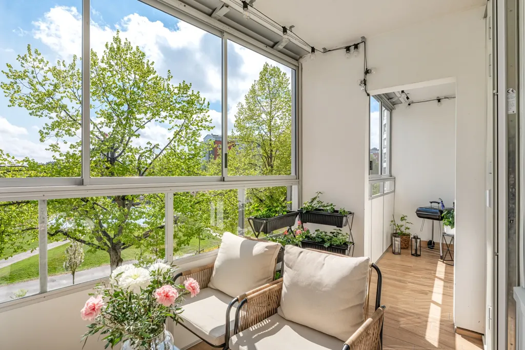 Balcony - Apartment with Rental Unit in Täby
