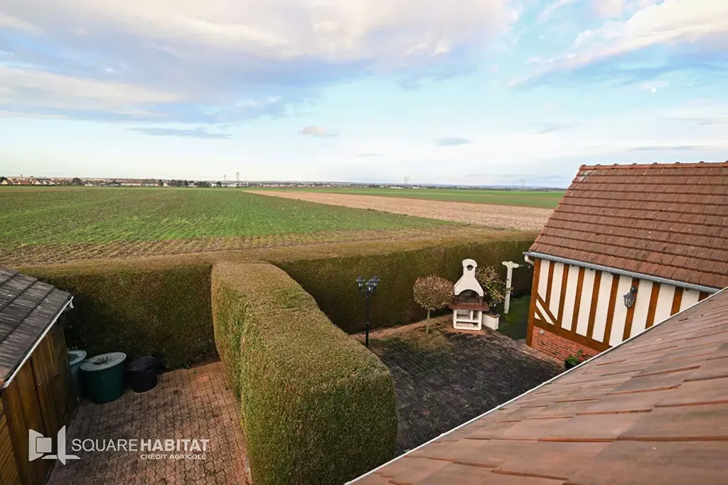 Vue aérienne - Maison de 8 Pièces avec Jardin à Bourguebus