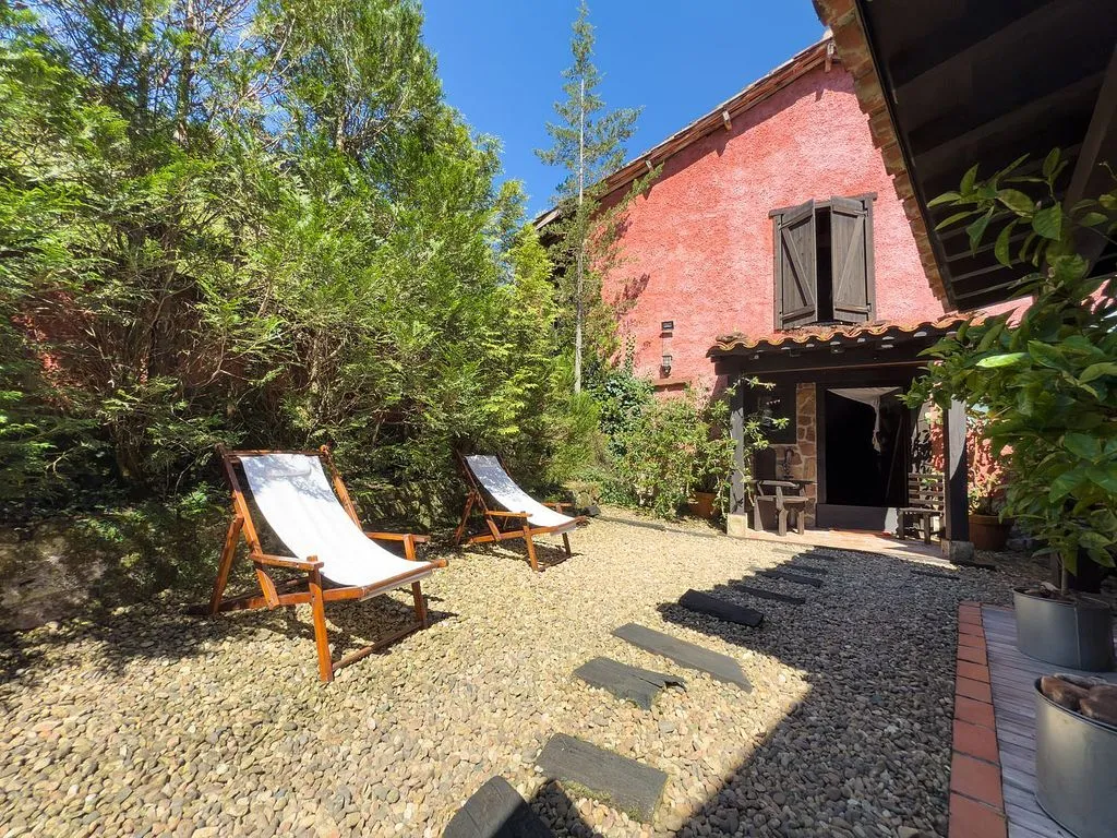 Terrasse - Rural House with Garden in Lugás
