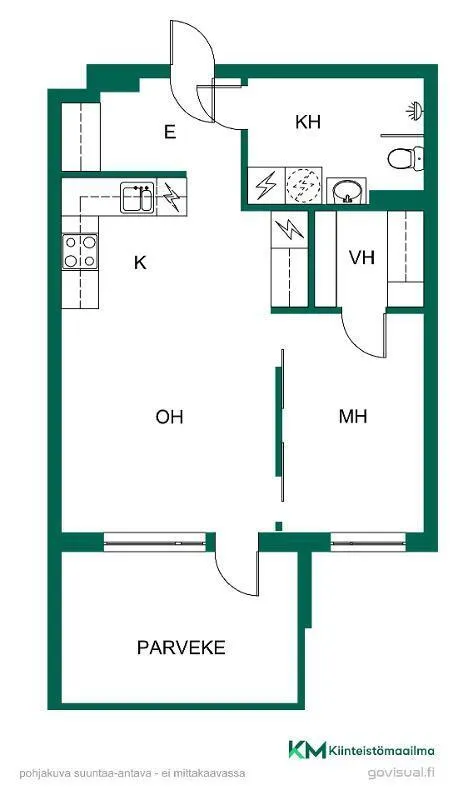Plaan - Bright Apartment with Balcony in Klaukkala
