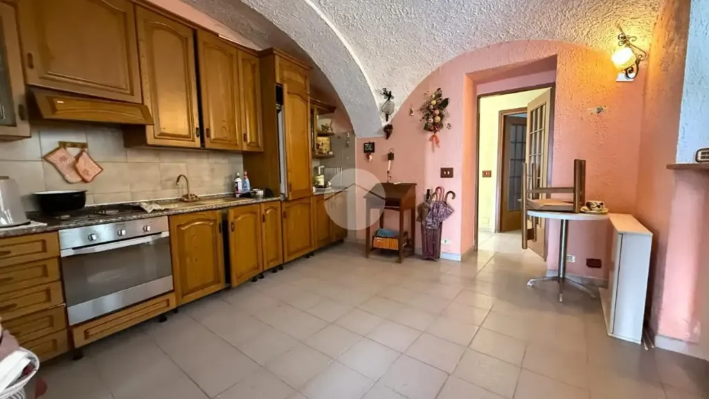 Cuisine - Semi-detached House with Balcony in Albiano d'Ivrea