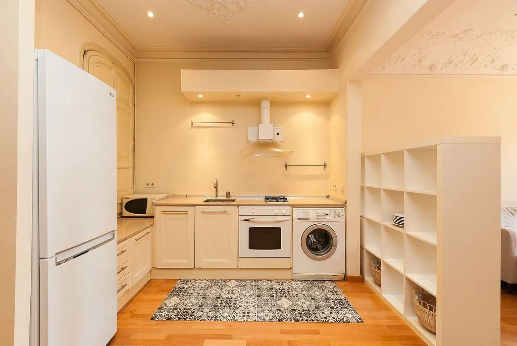 Cuisine - Modernist Flat with Balcony in L'Antiga Esquerra
