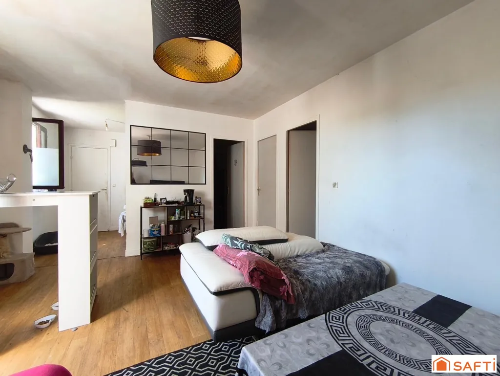 Living Room - T3 Apartment with Private Garden in Clohars-Carnoet