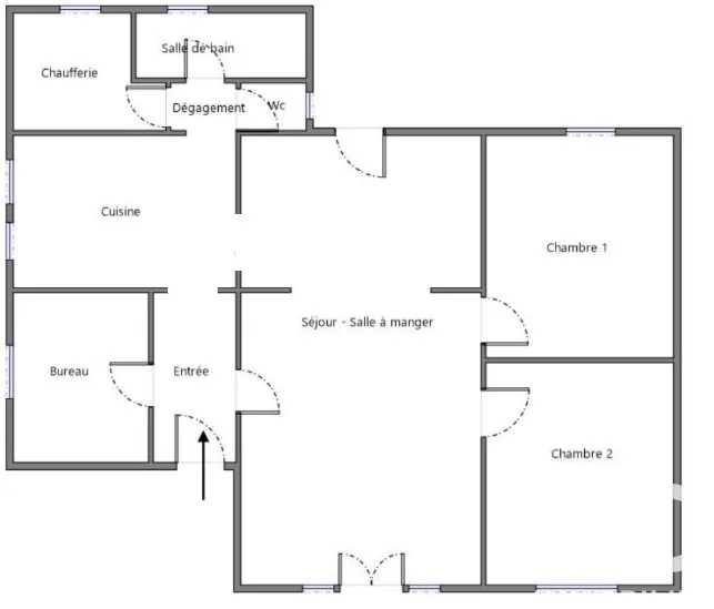 Maison 5 pièces à La Roche-Chalais