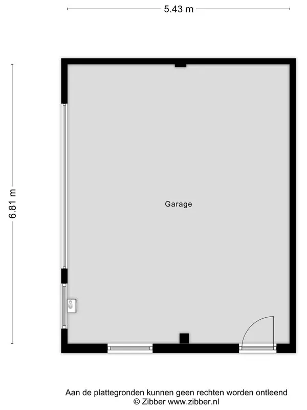 Plan - Corner House with Garden in 's-Hertogenbosch