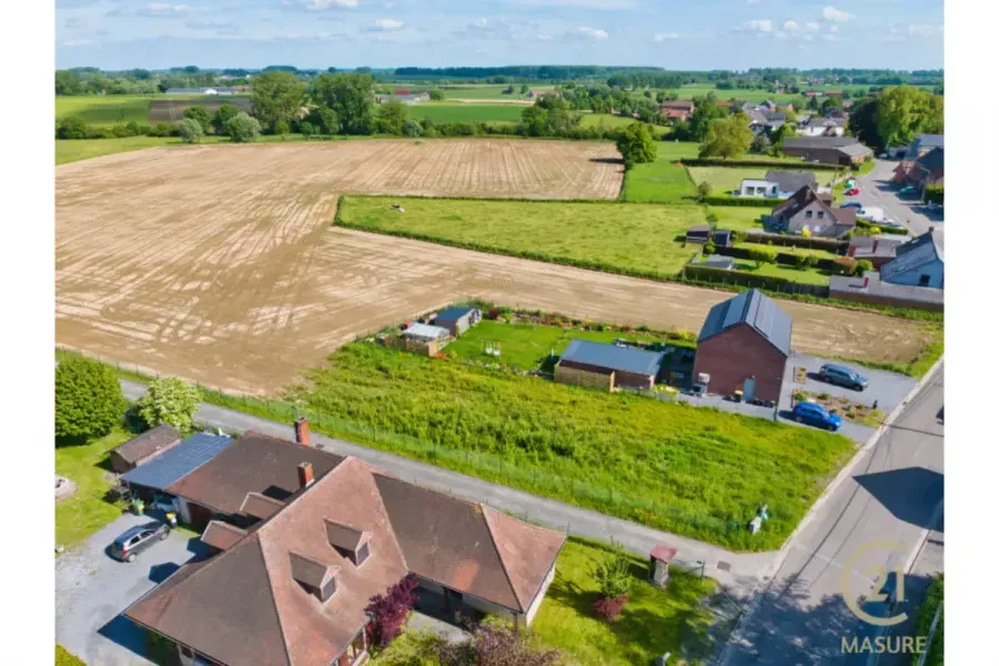 Vue aérienne - Terrain à Bâtir avec Permis à Neufvilles