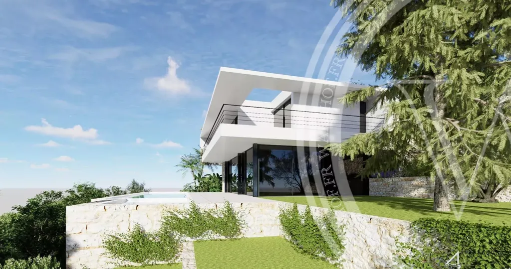 Villa contemporaine avec vue mer à vendre