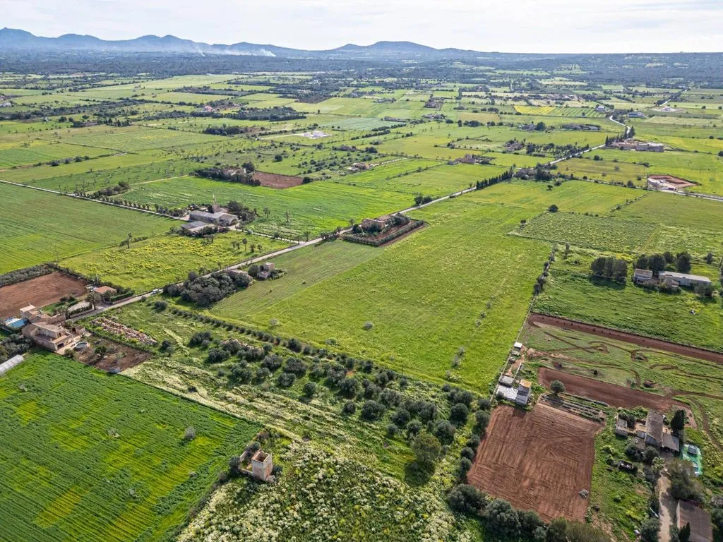 Aerial - Rustic Plot with Traditional Buildings in Campos