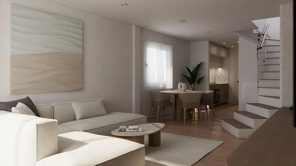Séjour - Terraced House with Pool in Portman
