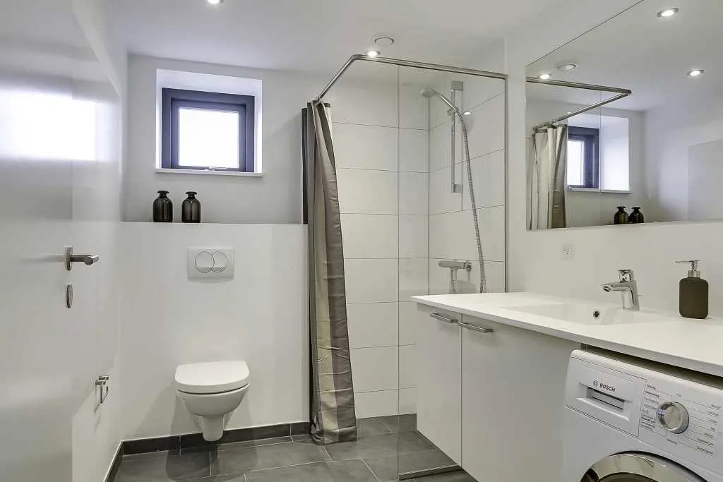 Salles de bain - Apartment with Harbour View in Odense C