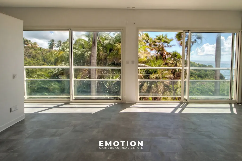Soggiorno - Villa with 180° Sea View in Sainte-Anne