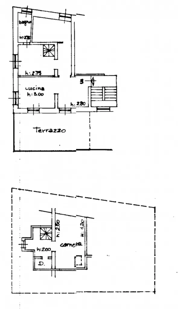 Floor Plan - Villa with Sea View in Genoa Staglieno