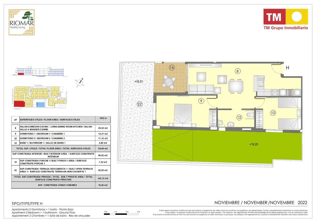 Plan - Modern Apartment with Pool in Mil Palmeras