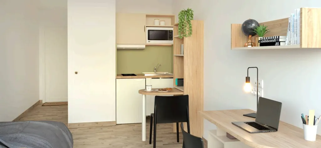 Séjour - Appartement Meublé dans Résidence Étudiante à Saint-Étienne