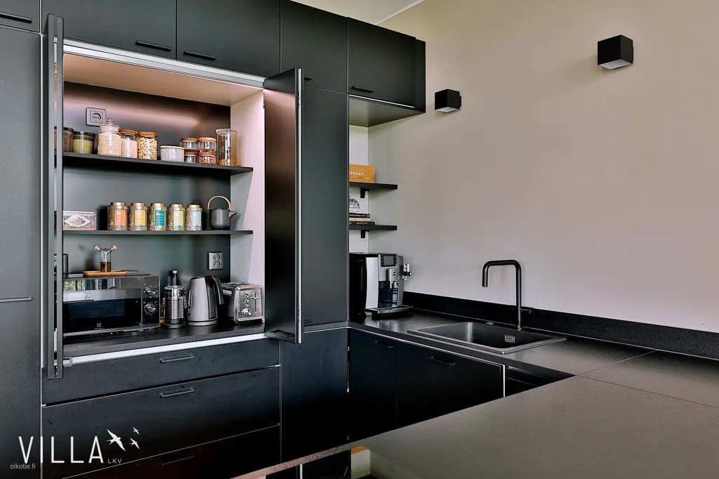 Cucina - Modern Apartment with West-Facing Balcony in Vuores