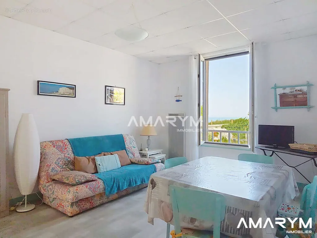 Séjour - Appartement avec Vue Mer et Terrasse à Ault