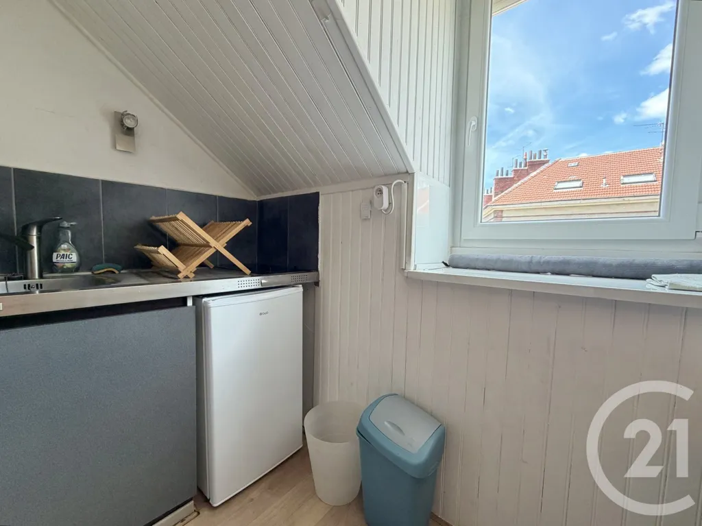 Köök - Studio with Garden View in Grenoble