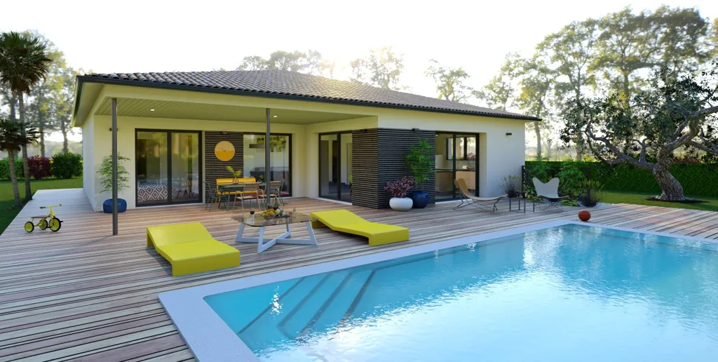 Contemporary Flat-Plan House with Wood Cladding