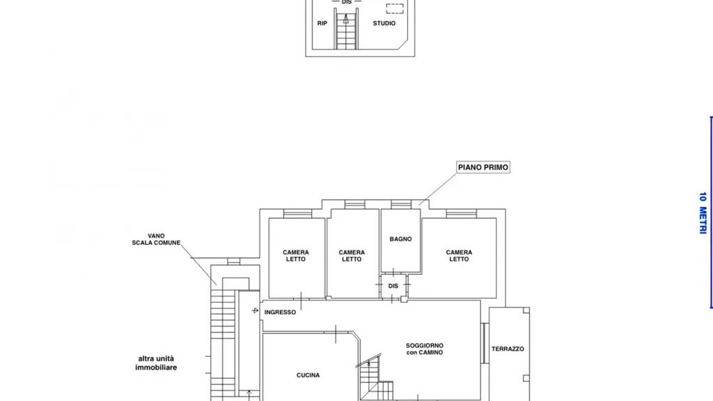 Plaan - Apartment with Terrace in Garlasco