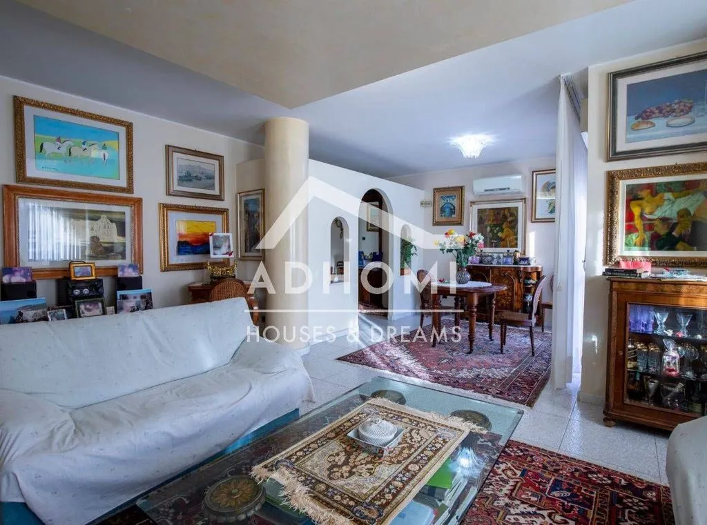 Séjour - Penthouse with Sea View in Cagliari