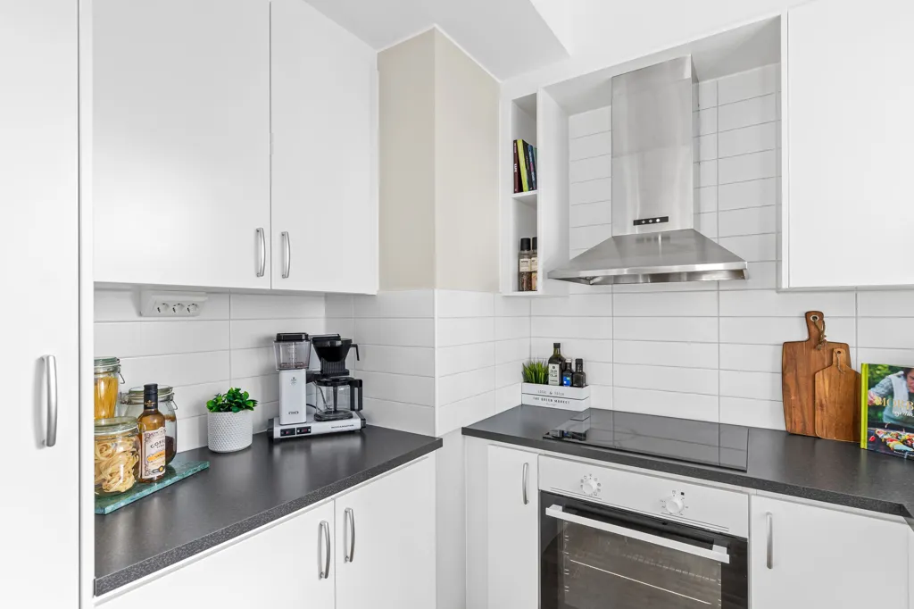 Cuisine - Modern Flat with 20 m² Balcony in Uppsala