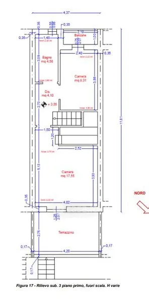 Planimetria - Terraced House with Garden in Ghilarza