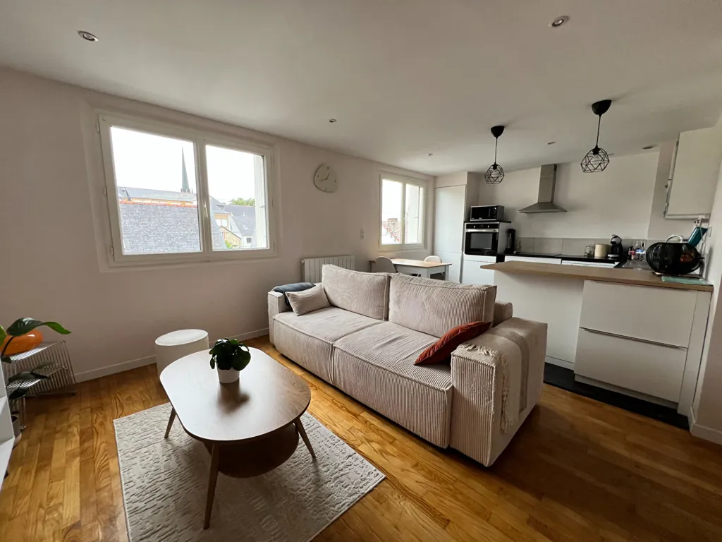 Séjour - Appartement 3 Pièces avec Vue Ouest à Rennes