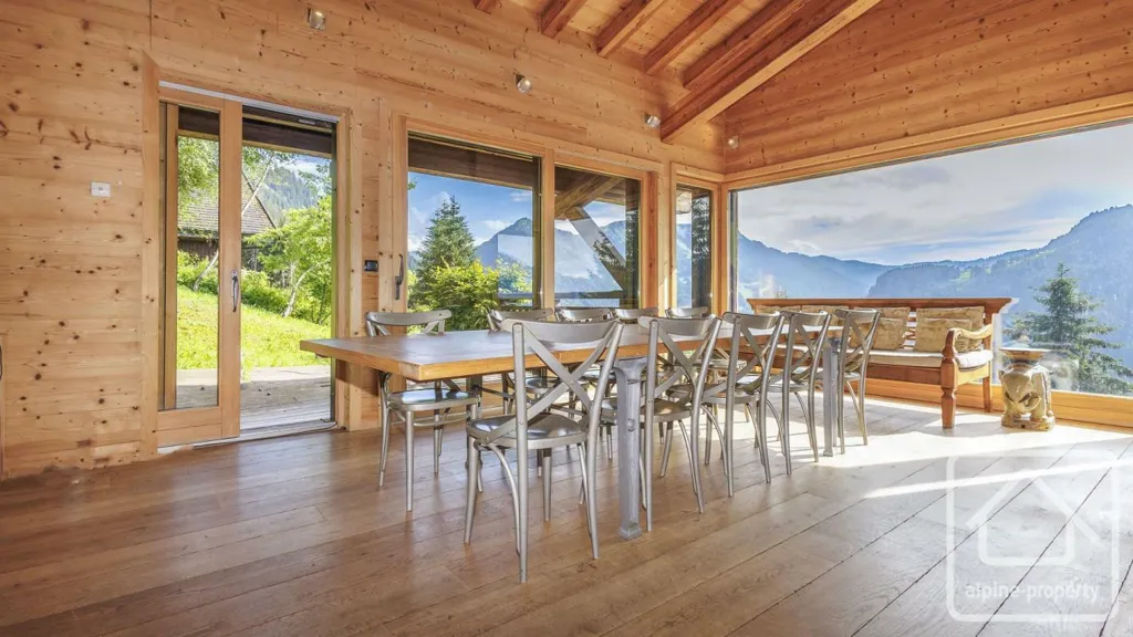 Söögituba - Luxury Chalet with Panoramic View in Châtel