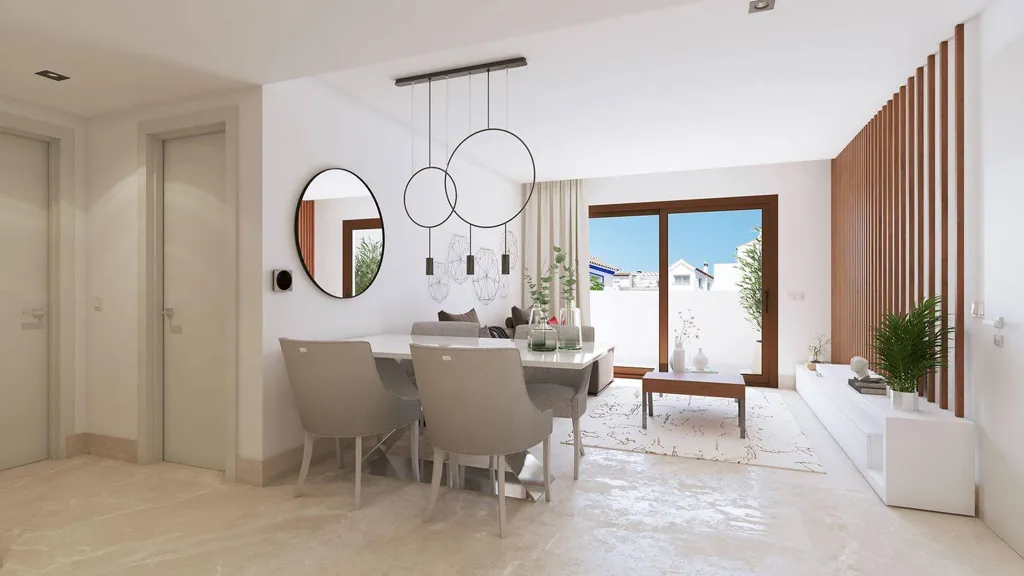 Söögituba - 2-Bedroom Apartment with Rooftop Pool in Benahavís