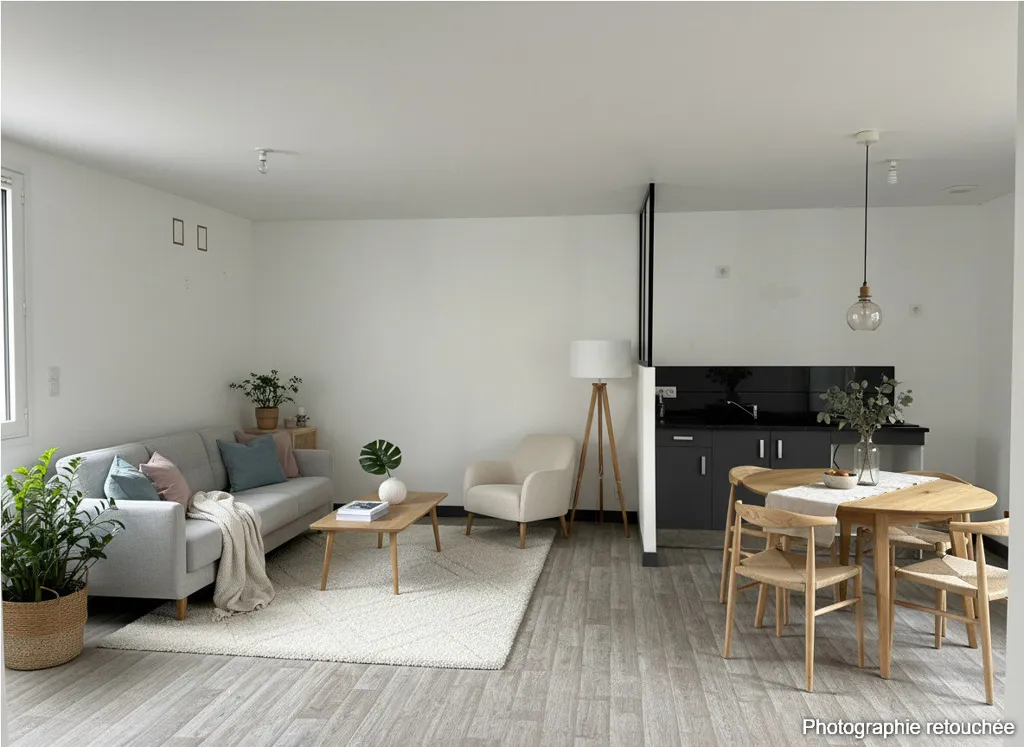 Soggiorno - Flat with Kitchen in Riaillé