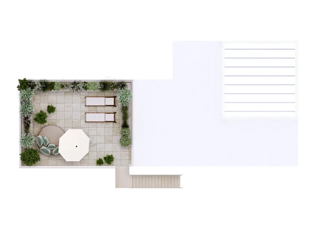 Plaan - Penthouse with 360 View in North Rome