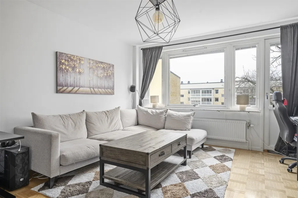 Séjour - Bright Two-Bedroom Apartment on Havstenavägen