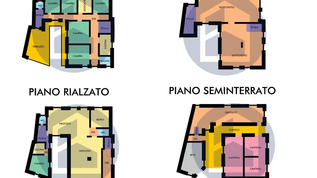 Plan - Multipurpose House to Renovate in Ono San Pietro
