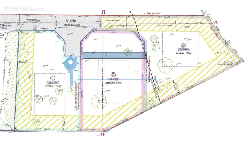 Plaan - Viabilised Plot with Garden in Crolles