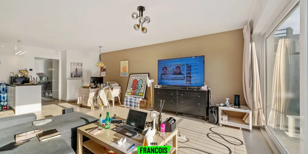 Séjour - Appartement Moderne avec Terrasse au Centre d'Ostende