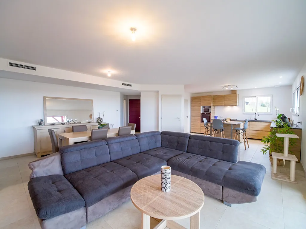 Séjour - Maison Contemporaine avec Vue Pyrénées à Geaune