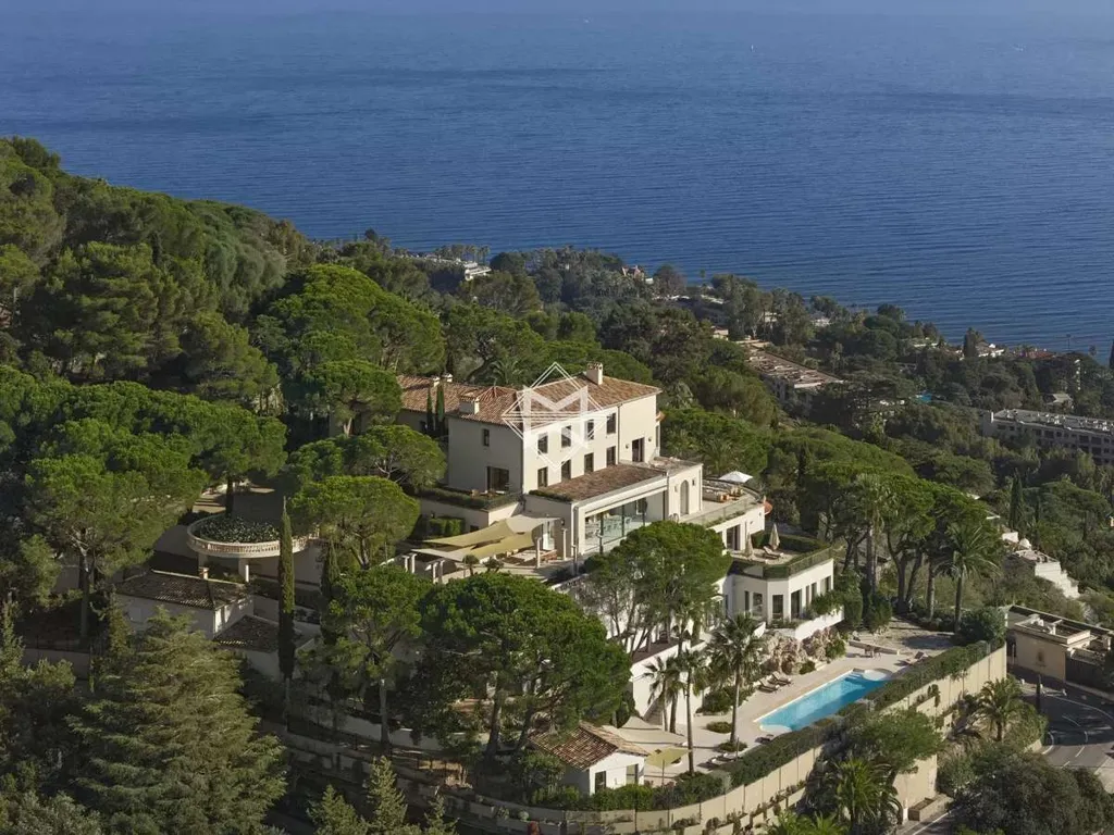 Aerial - Iconic Villa with Sea View on Cannes Riviera