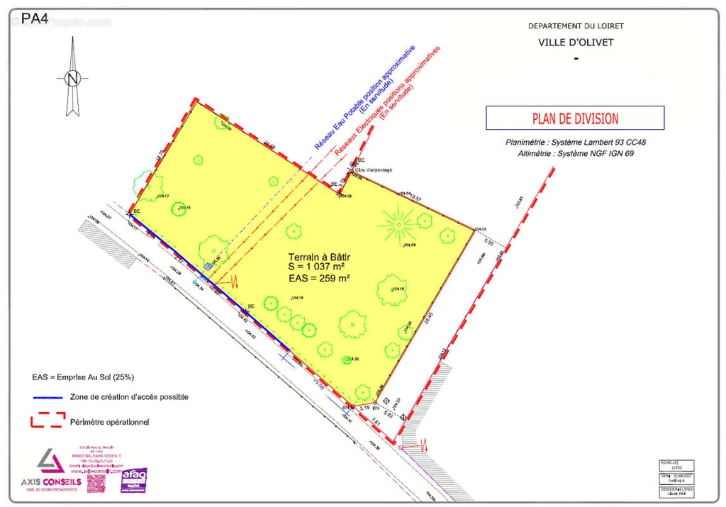 Terrain Arboré Constructible à Olivet