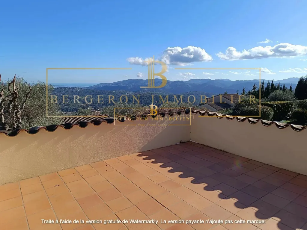 Terrasse - Villa avec Vue Panoramique et Piscine au Tignet