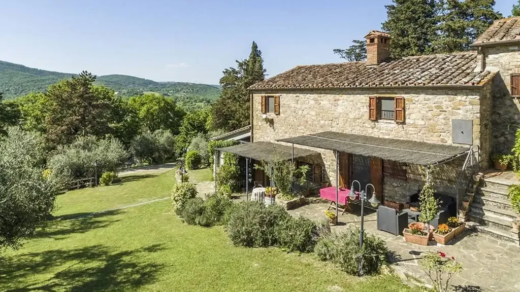 Aerial - Detached Rustic-Style House in Silea