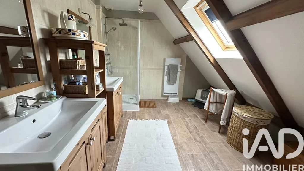 Salles de bain - Maison traditionnelle avec parc à Bourron-Marlotte