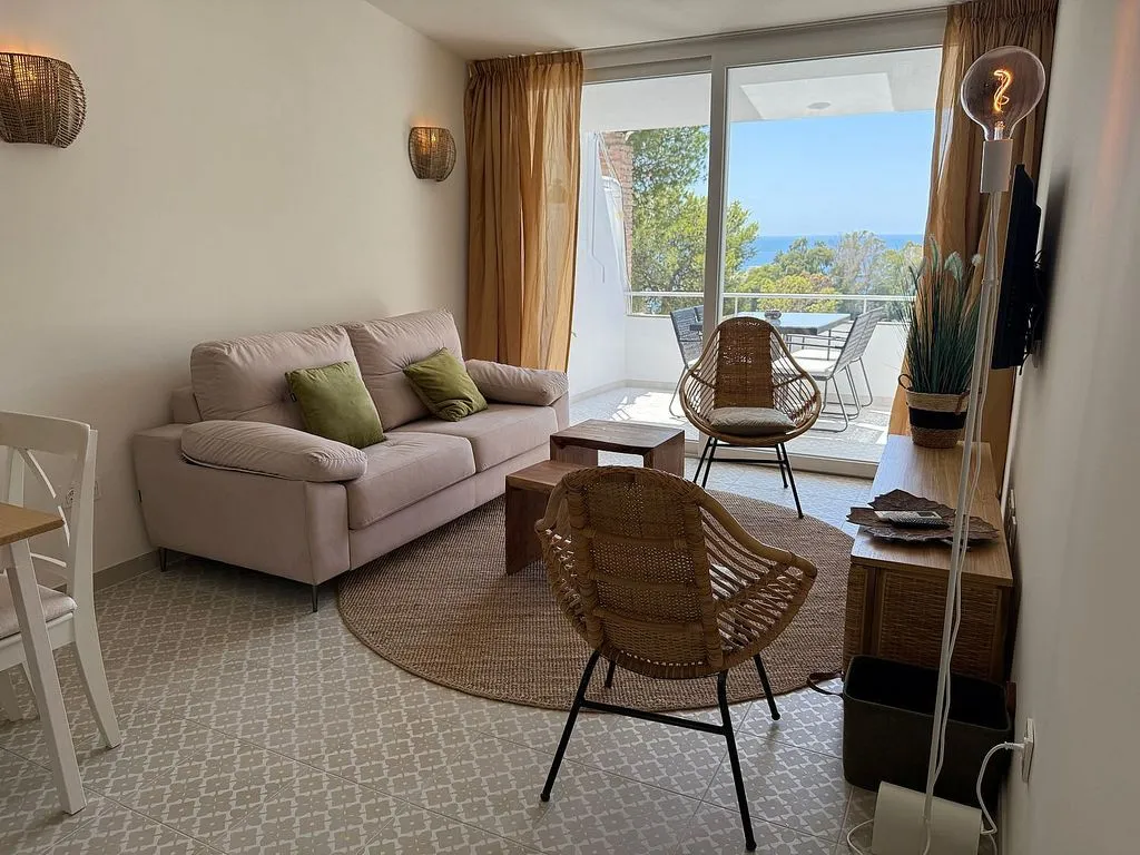 Séjour - Duplex with Sea View and Pool in Estepona