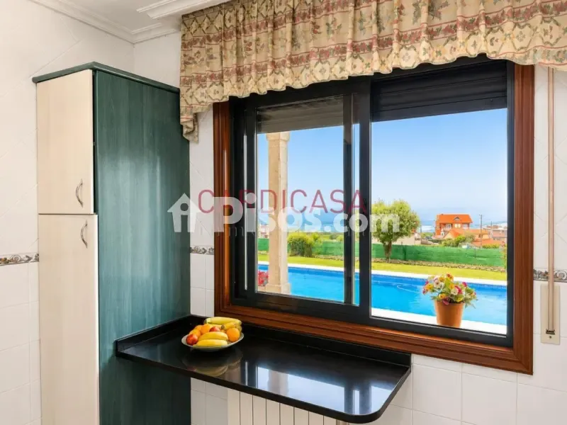 Kitchen - Chalet with Sea View and Pool in Oia