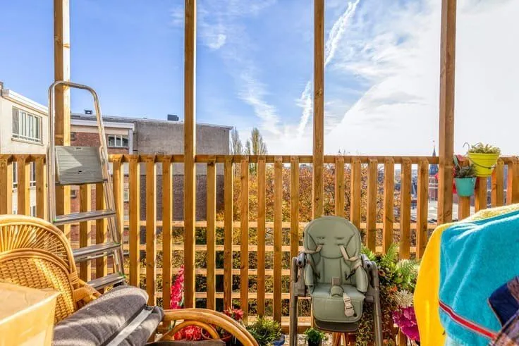 Balcony - Apartment with Canal View in Antwerp