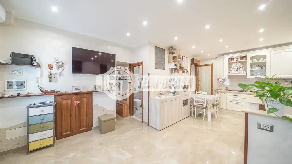 Kitchen - Rustic Trilocale with Garden in Cerveteri