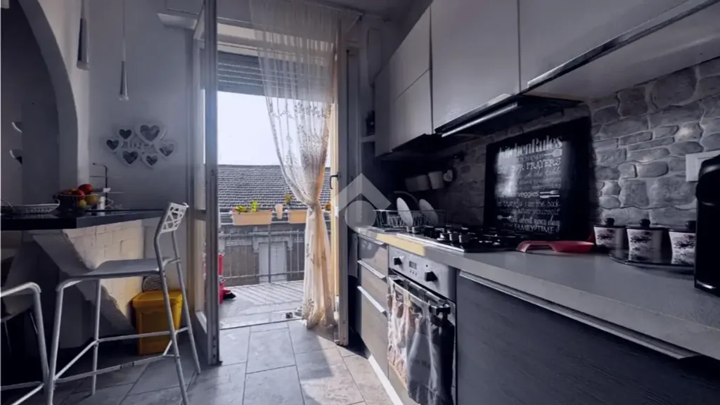 Köök - Duplex Apartment with Balcony in Lugo
