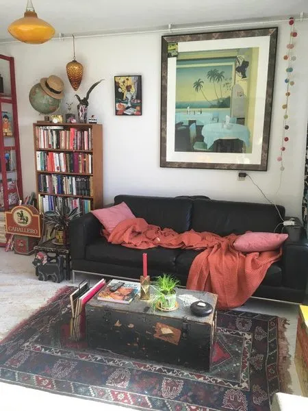 Séjour - 3-Bedroom Apartment with Balcony in Amsterdam