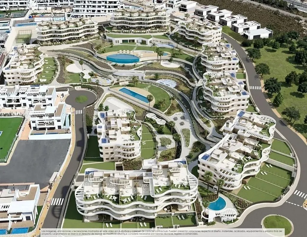 Vue aérienne - Apartment with Terrace and Pool in Finestrat