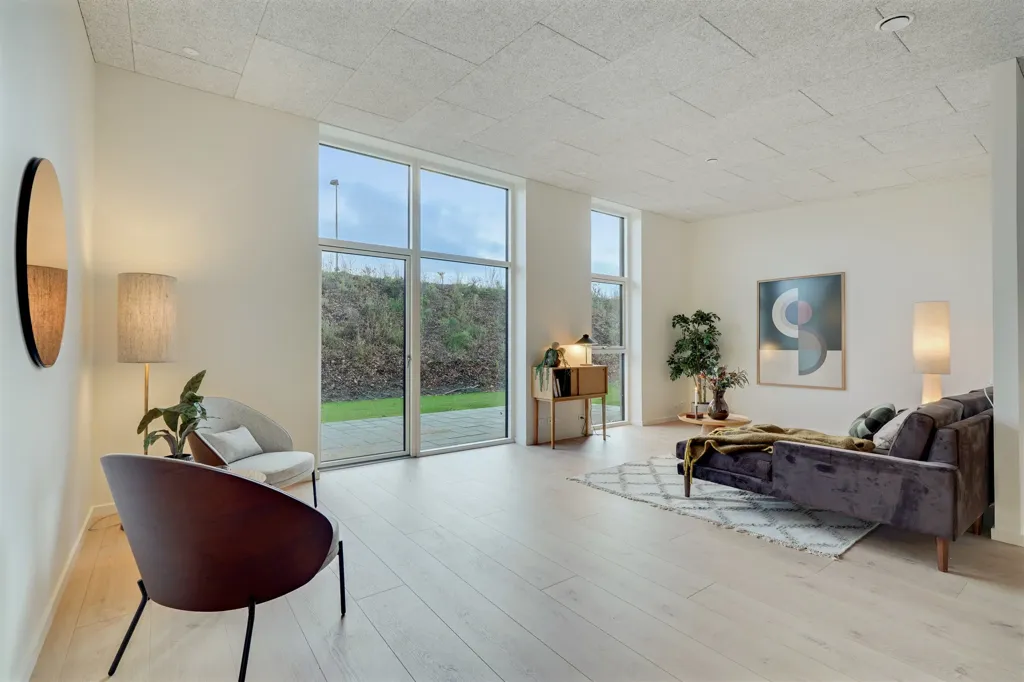 Soggiorno - Contemporary Townhouse with Terrace in Grejs